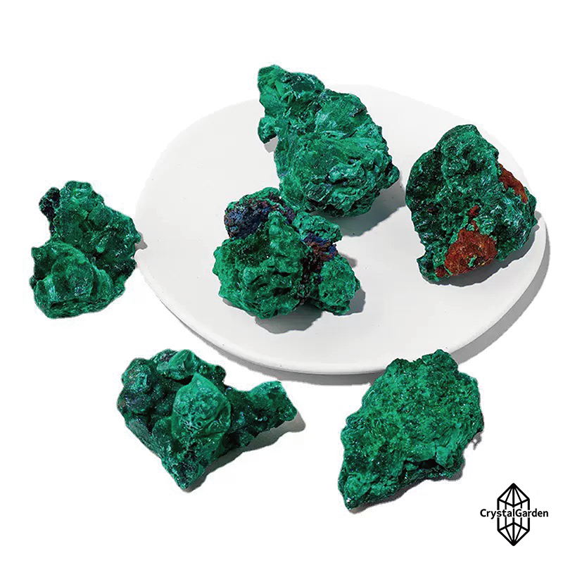 Malachite Raw Stones Specimens - Image 4
