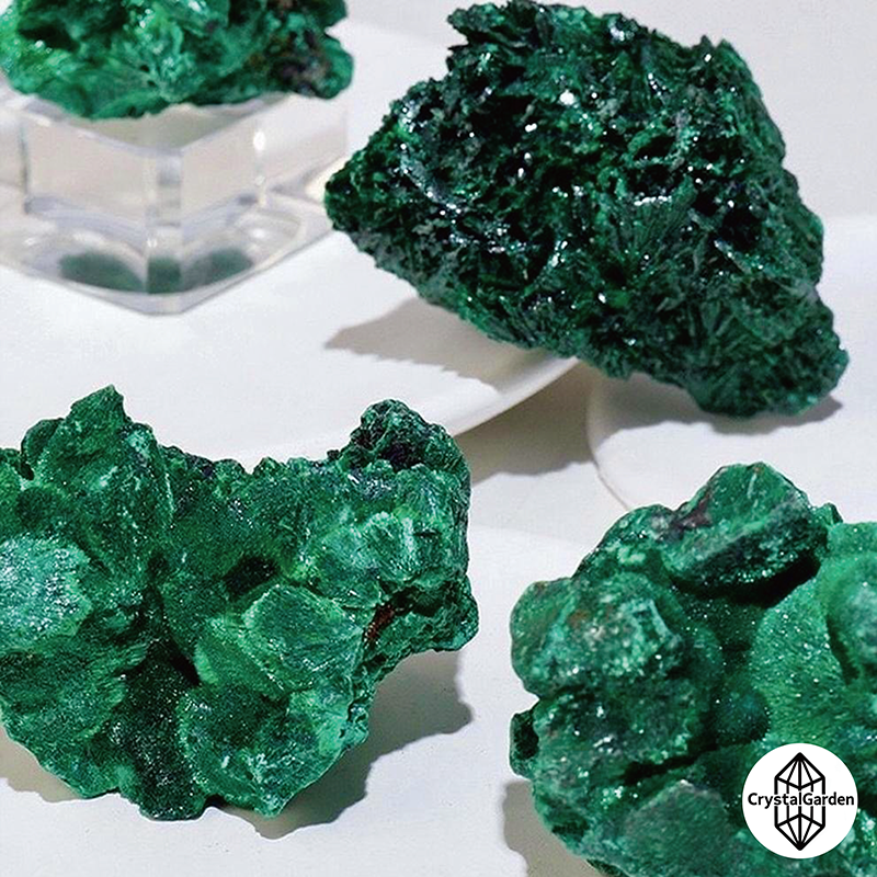 Malachite Raw Stones Specimens - Image 3