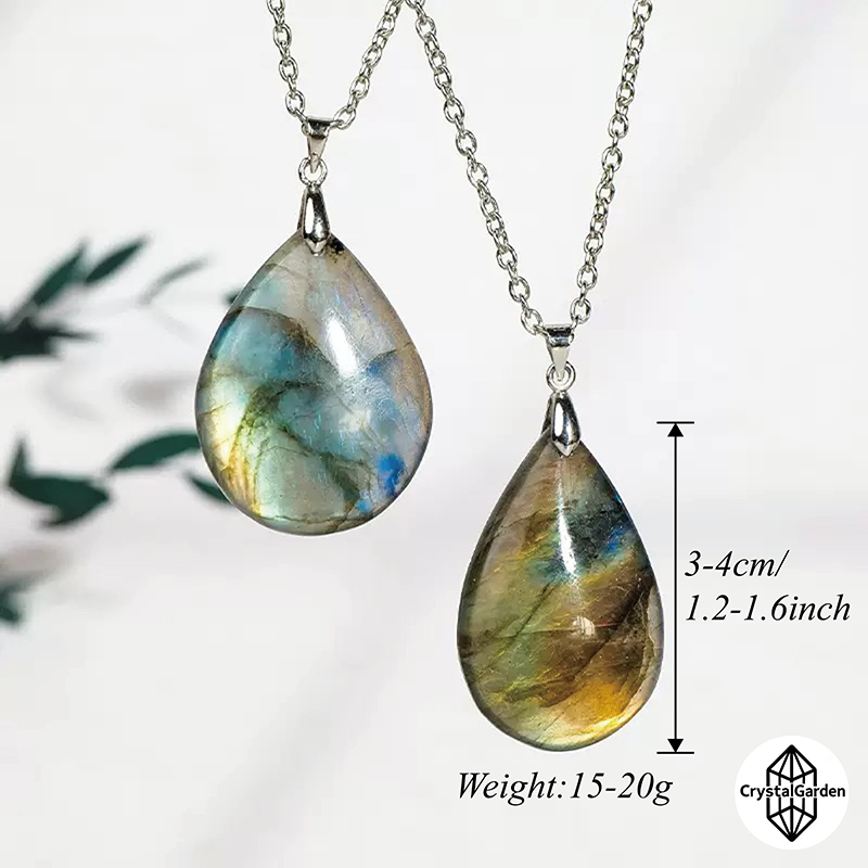 Labradorite Teardrop Pendants - Image 2