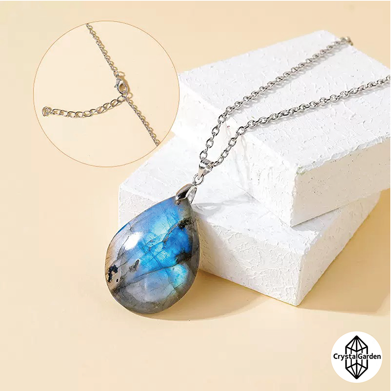 Labradorite Teardrop Pendants - Image 3