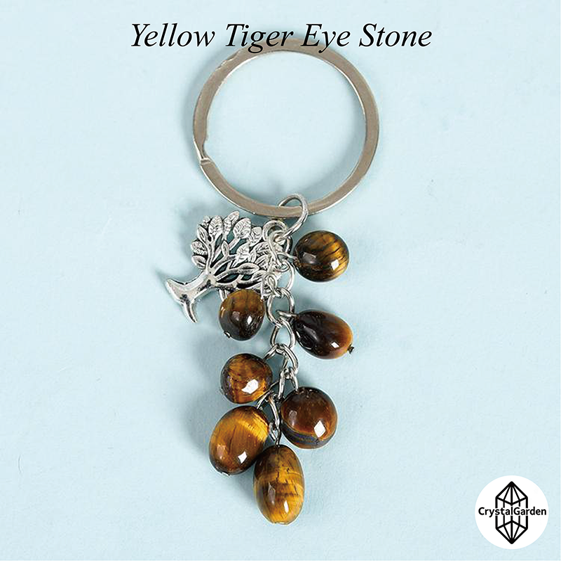 Raw Stone Life Tree Key Chains - Image 9