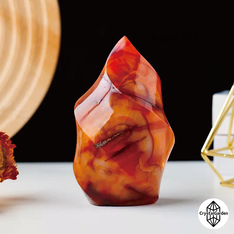 Carnelian Flame Ornament - Image 4
