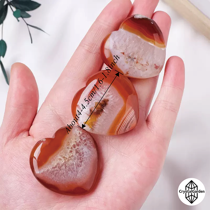 Carnelian Heart Palm Stone - Image 2