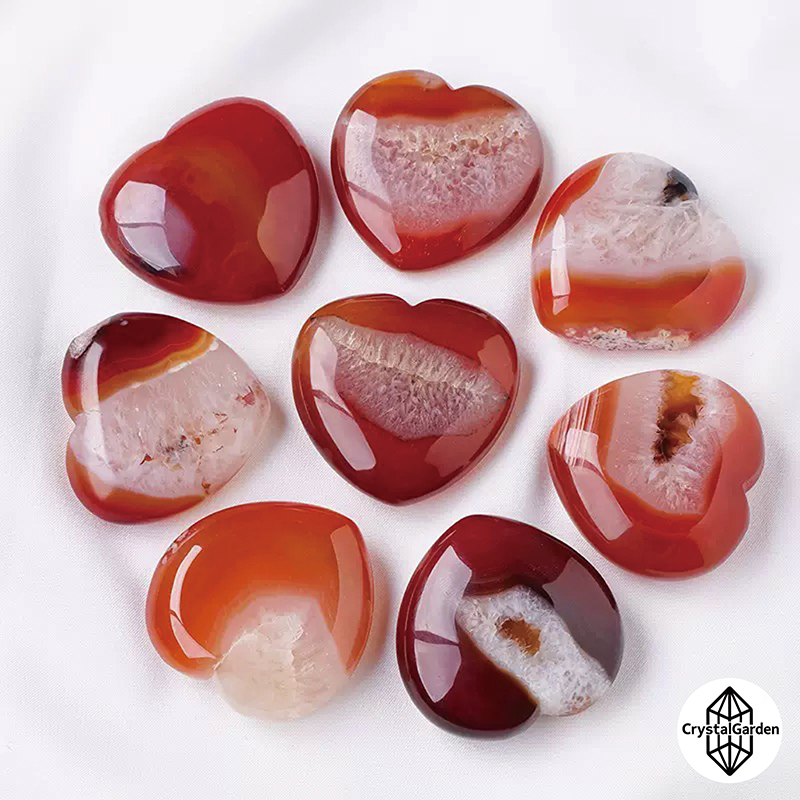 Carnelian Heart Palm Stone - Image 3