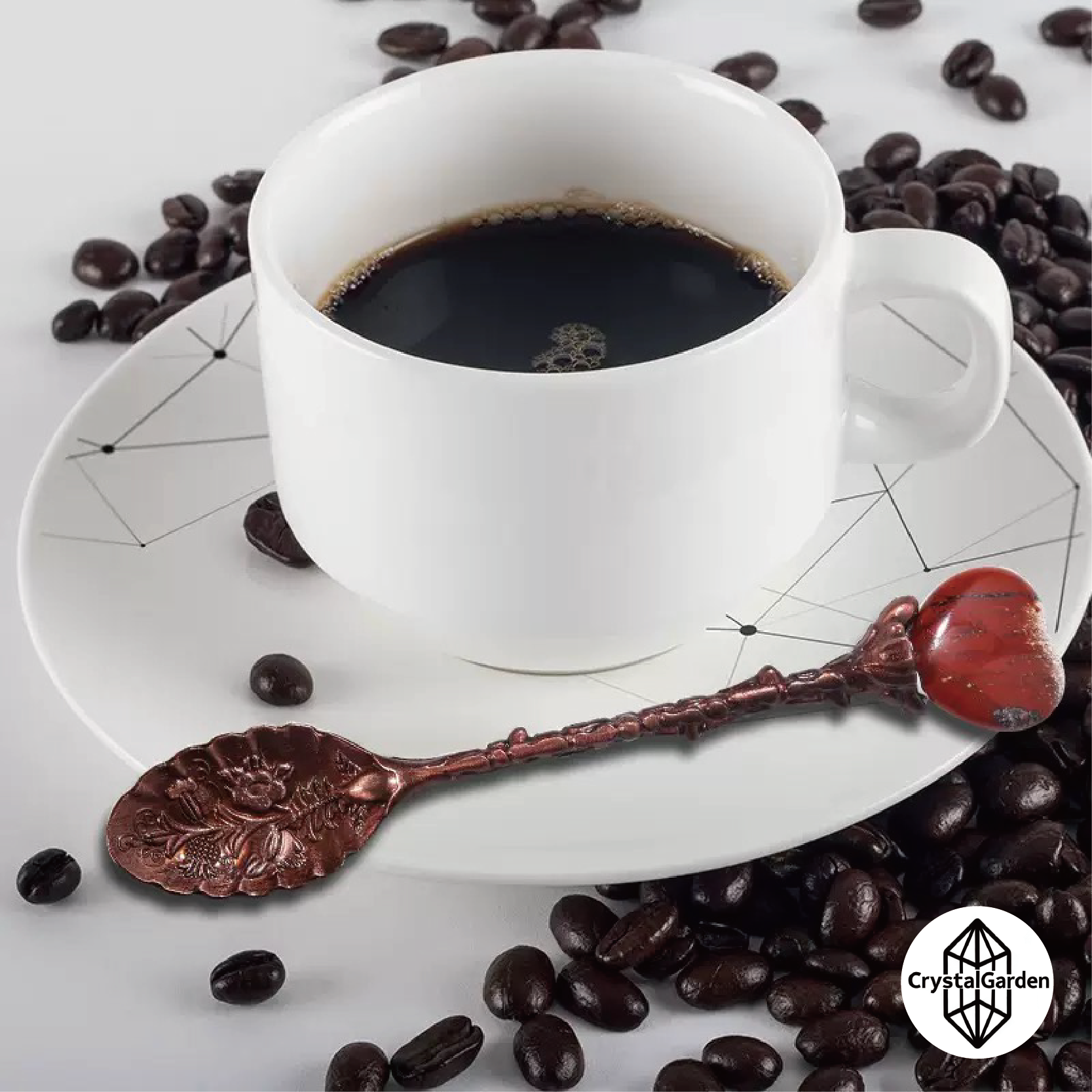 Crystal Heart-shaped Dessert Spoon - Image 3