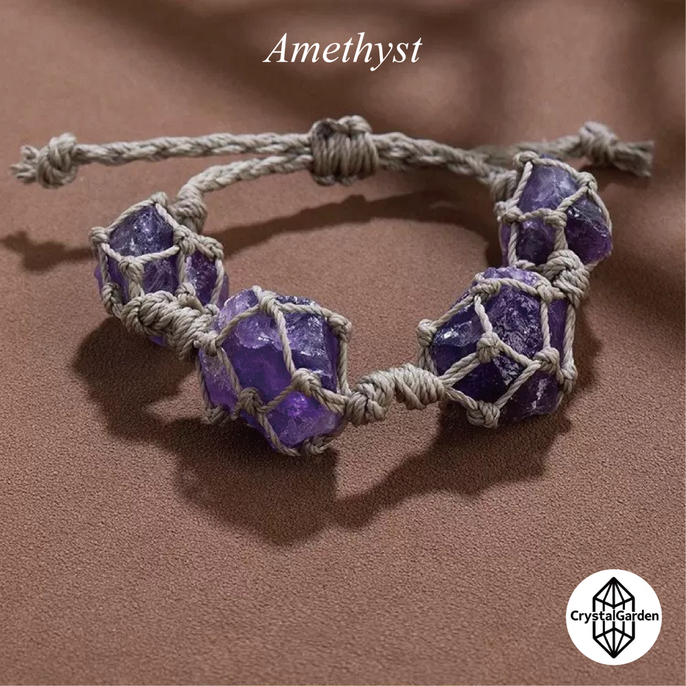 Natural Crystal Raw Stone bracelet - Image 10