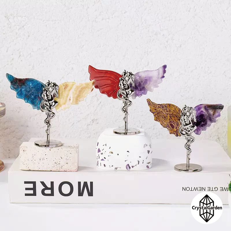 Mix Crystal Material Double Wings Carving - Image 3