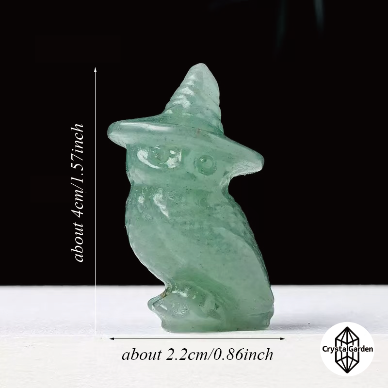 Mix Crystal Material Wizard Hat Owl Carvings - Image 2