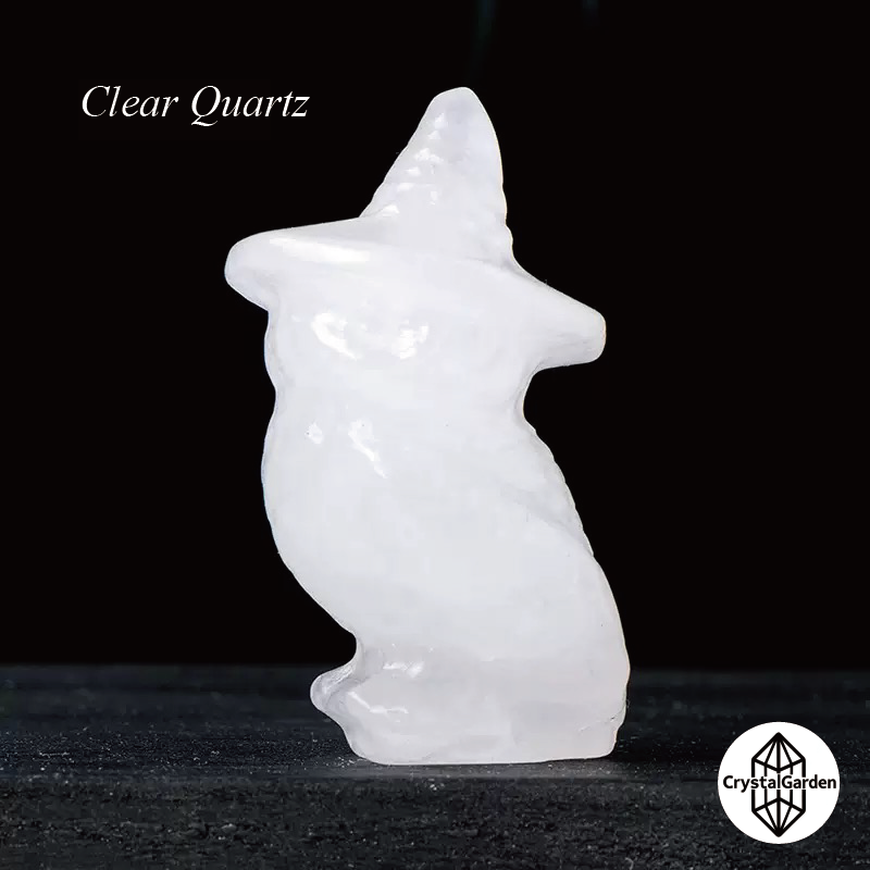 Mix Crystal Material Wizard Hat Owl Carvings - Image 4