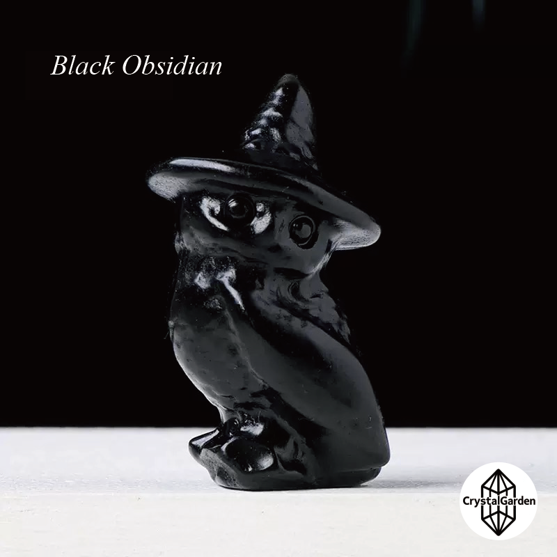 Mix Crystal Material Wizard Hat Owl Carvings - Image 10