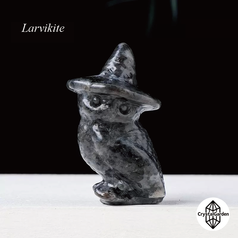 Mix Crystal Material Wizard Hat Owl Carvings - Image 9