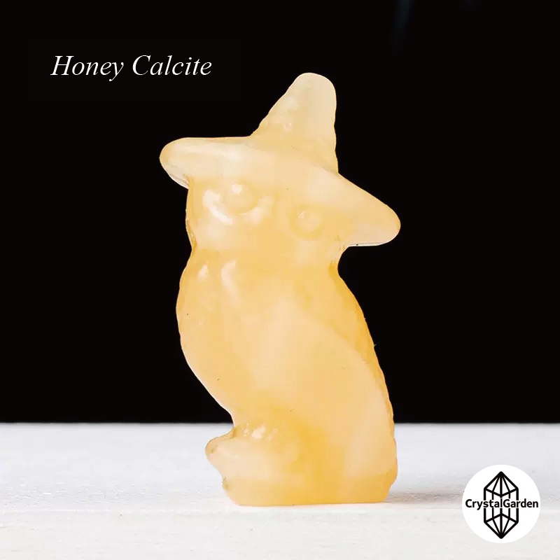 Mix Crystal Material Wizard Hat Owl Carvings - Image 6