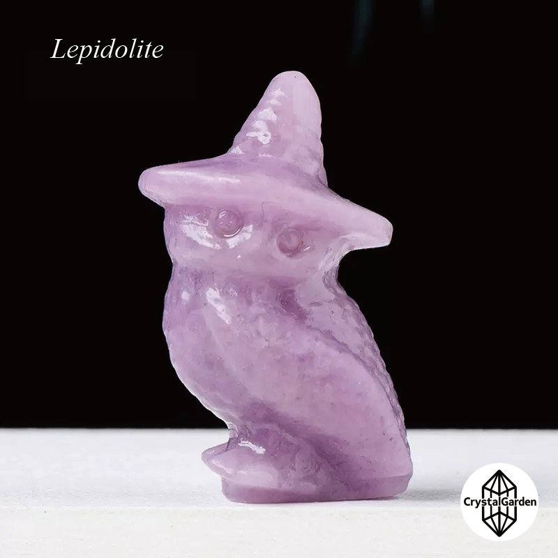 Mix Crystal Material Wizard Hat Owl Carvings - Image 7