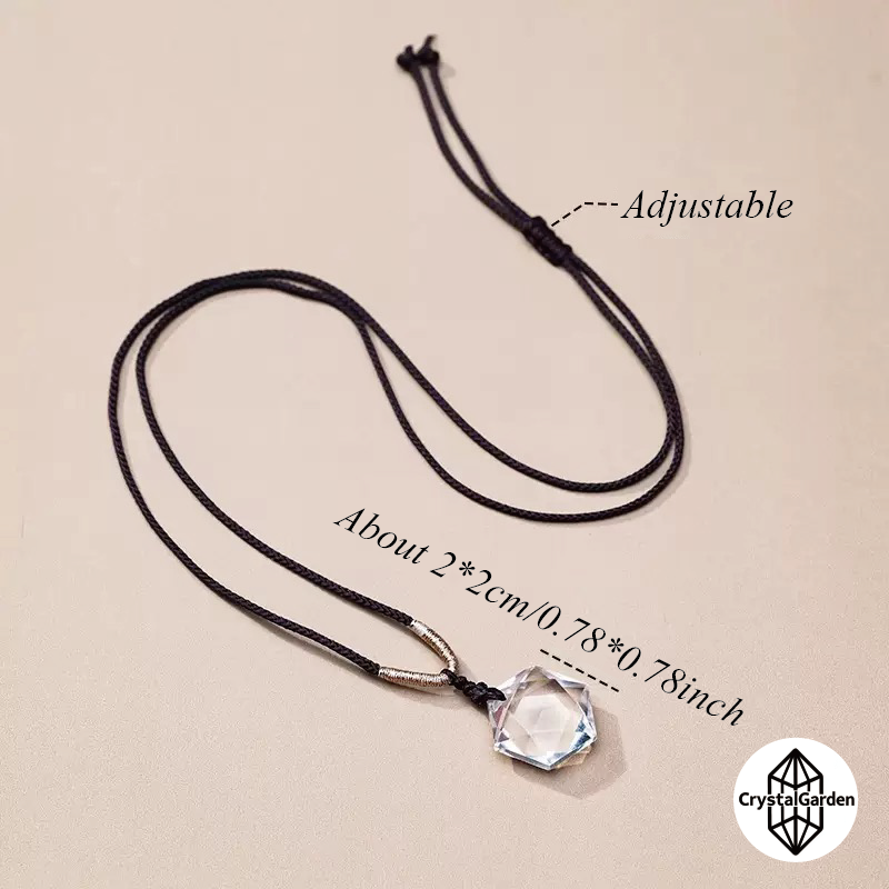 Clear Quartz Hexagonal Star Pendants - Image 2