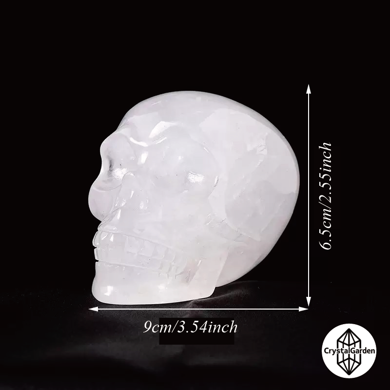 Clear Quartz Skull Carvings - Image 2
