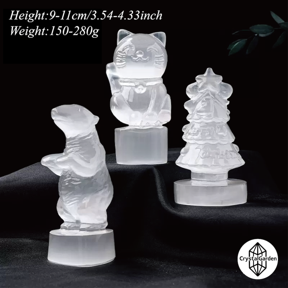 Selenite Carving Family - Image 2