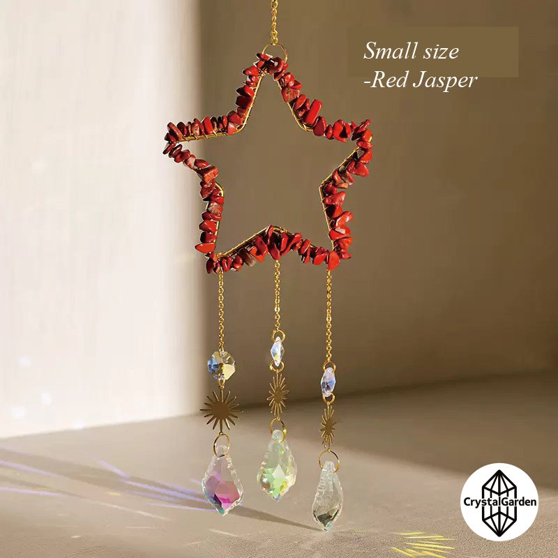 Natural Crystal Crushed Stone Star Wind Chime - Image 11