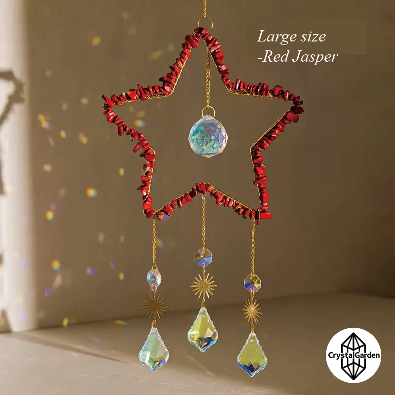 Natural Crystal Crushed Stone Star Wind Chime - Image 10