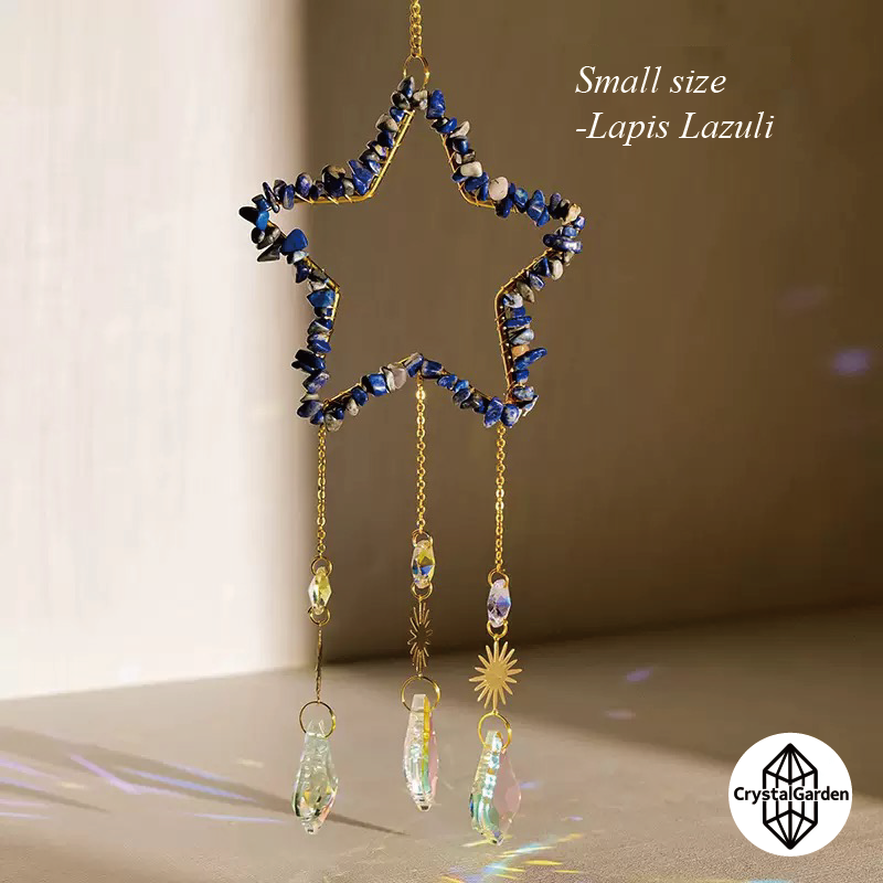 Natural Crystal Crushed Stone Star Wind Chime - Image 17