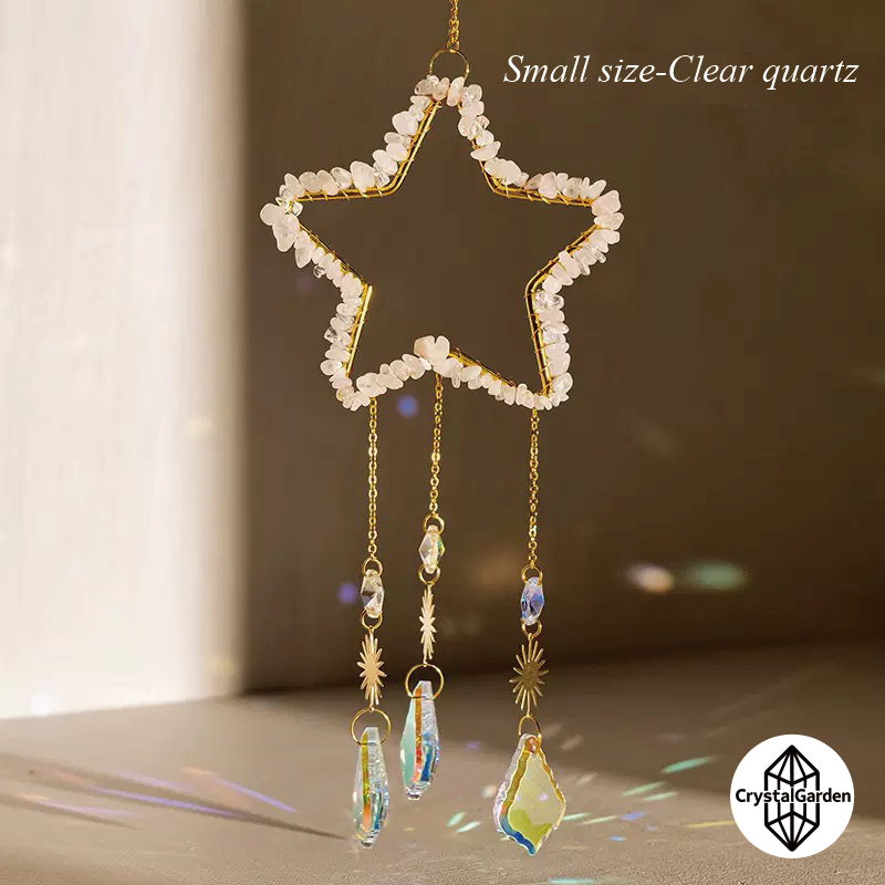 Natural Crystal Crushed Stone Star Wind Chime - Image 5