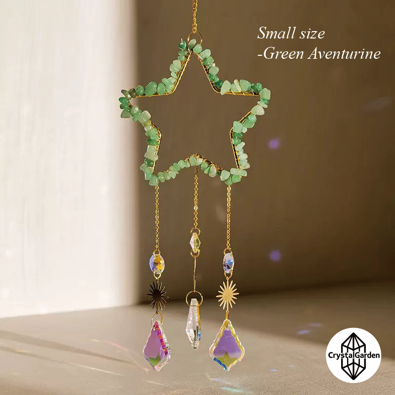 Natural Crystal Crushed Stone Star Wind Chime - Image 7