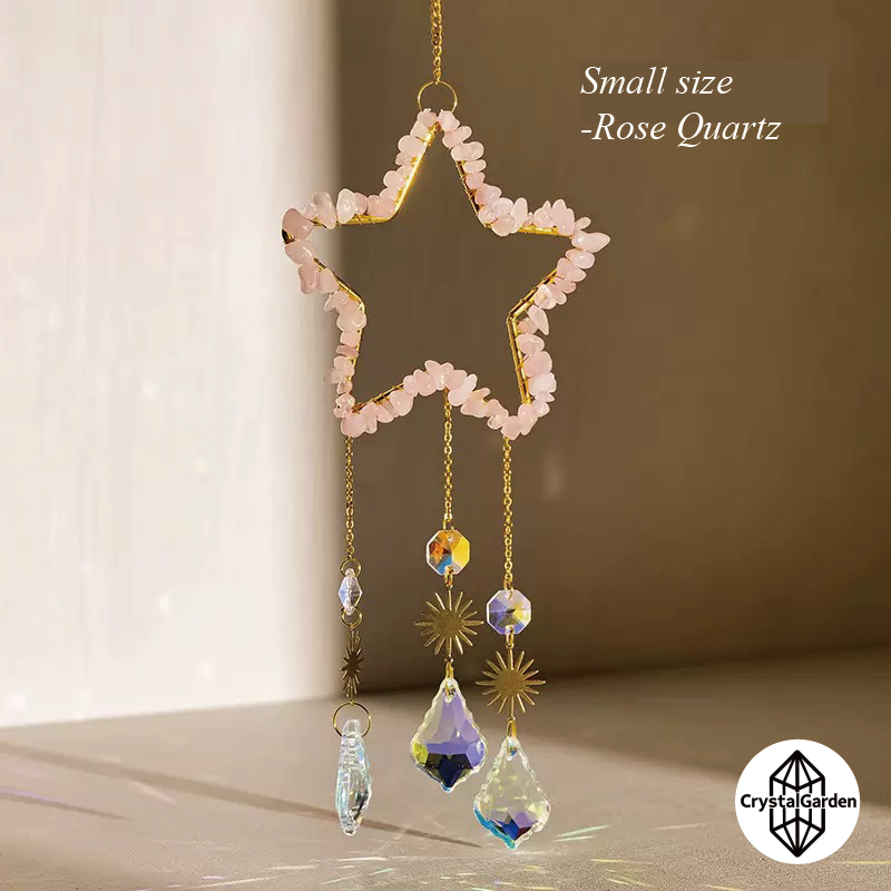 Natural Crystal Crushed Stone Star Wind Chime - Image 9