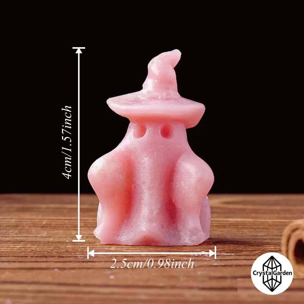 Pink Opal Little Ghost Carvings - Image 2