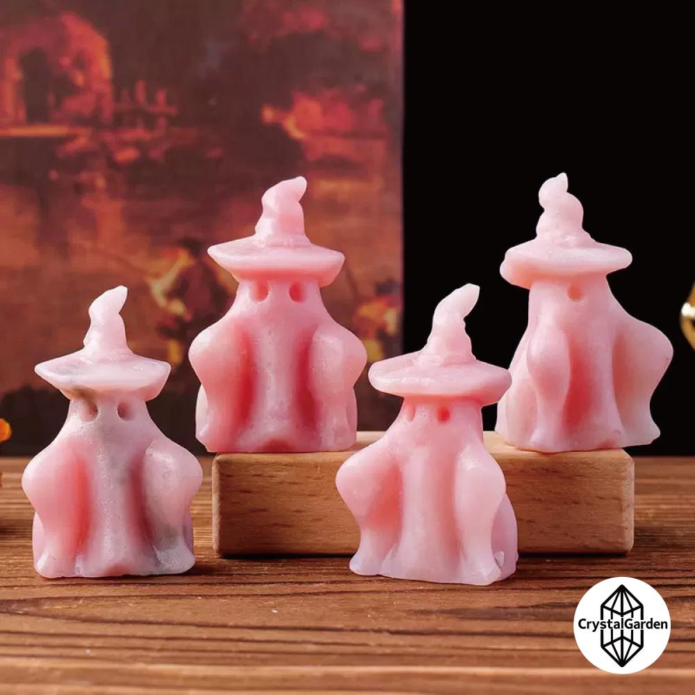 Pink Opal Little Ghost Carvings - Image 4