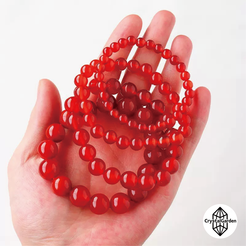 8mm Natural Carnelian Bracelet - Image 4