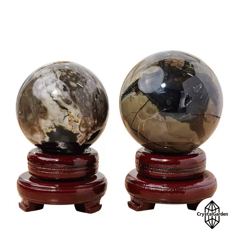 Volcano Agate Spheres - Image 4