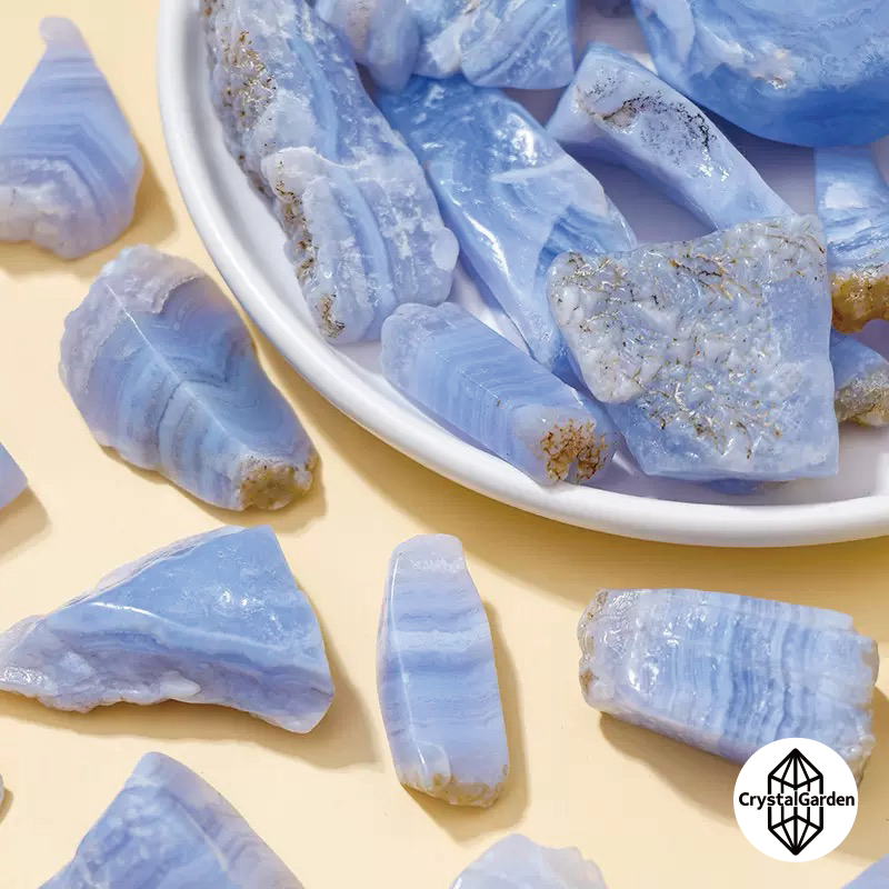 Blue Lace Agate Raw Stone - Image 3