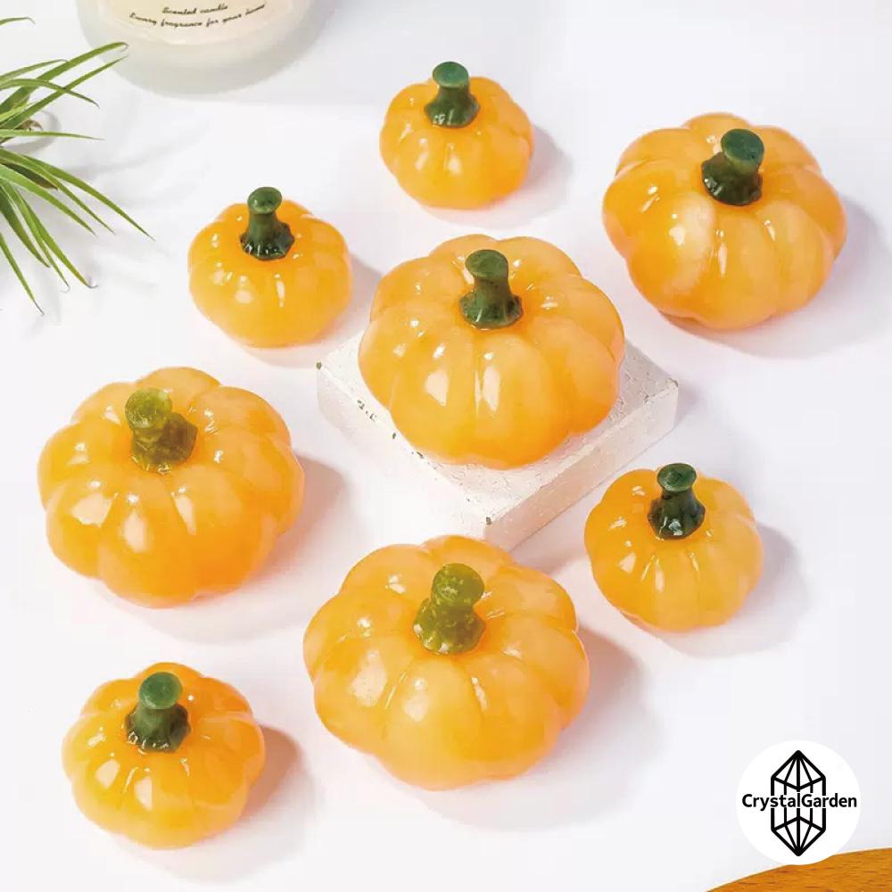 Honey Calcite Pumpkin Carvings - Image 4