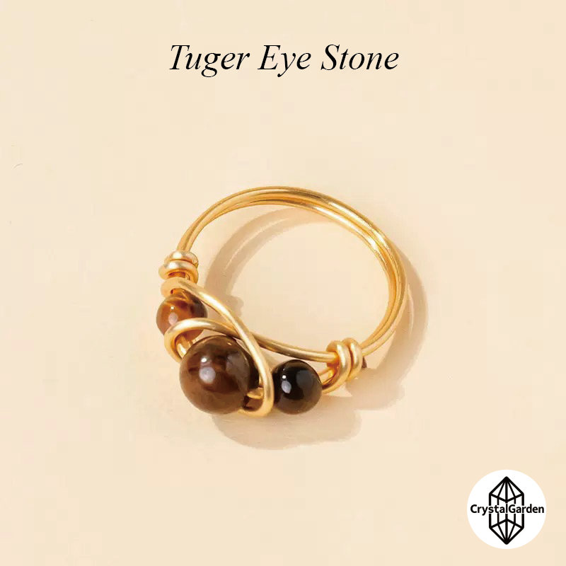 Mix Material Crystal Beads Ring - Image 7