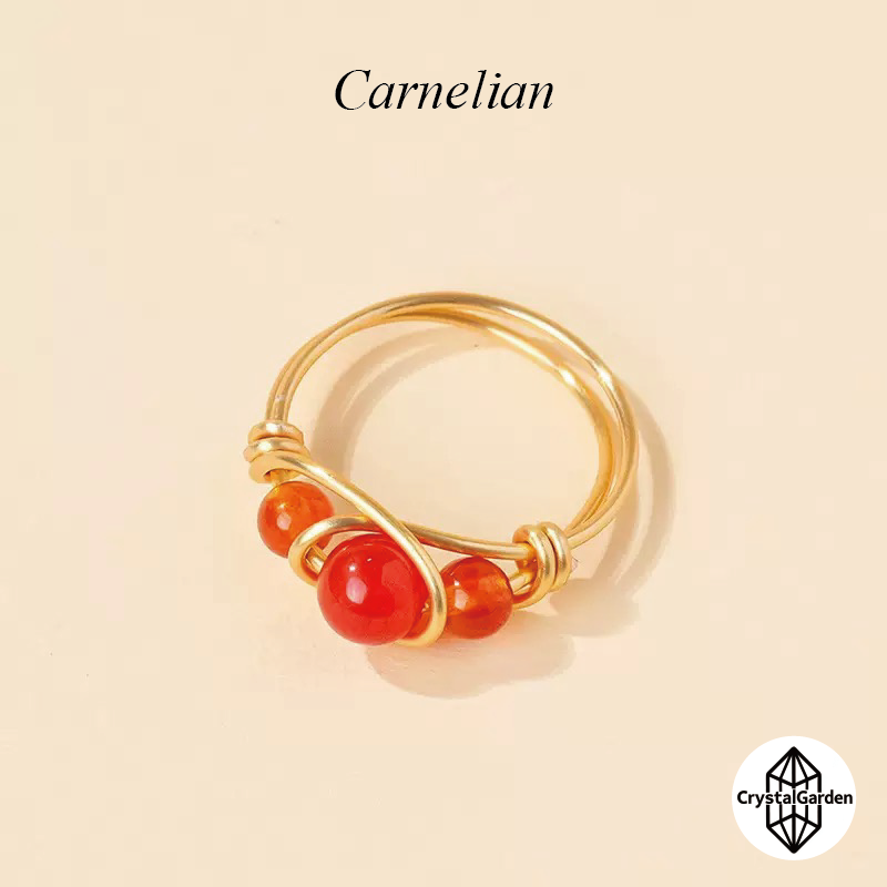 Mix Material Crystal Beads Ring - Image 8