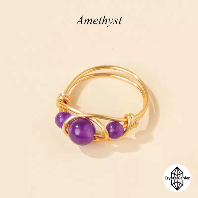 Mix Material Crystal Beads Ring - Image 9