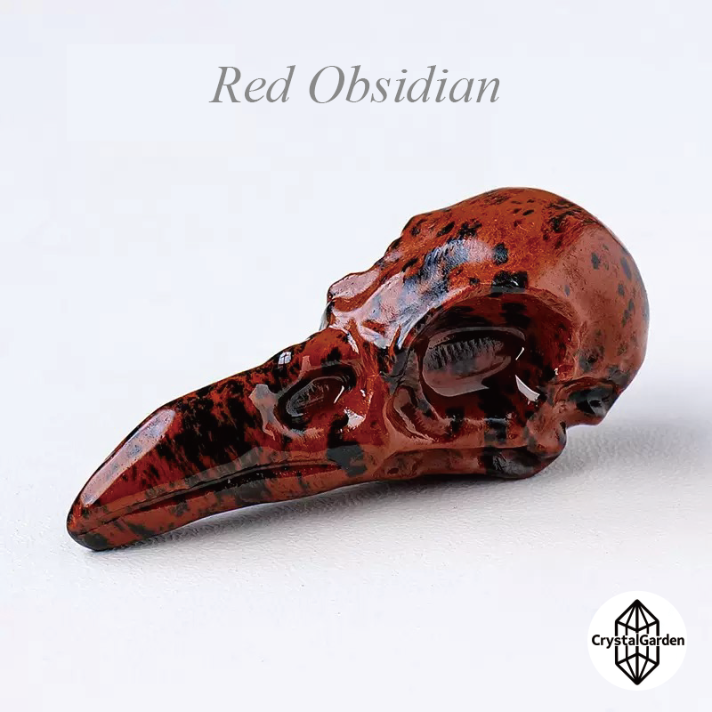 Mix Material Crow Skull Carving - Image 11