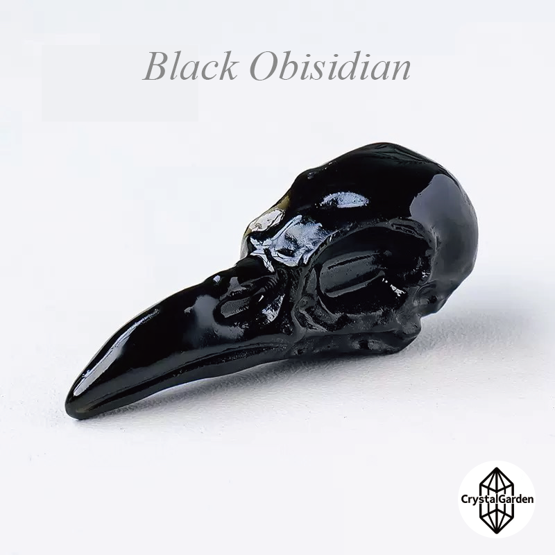 Mix Material Crow Skull Carving - Image 9