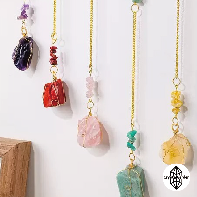 Crystal Raw Stone Dreamcatcher - Image 3