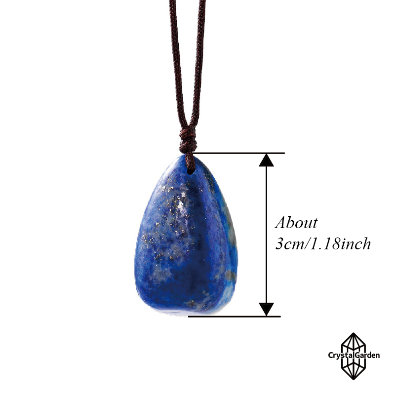 Lapis Lazuli Raw Stone Polished Pendant - Image 3