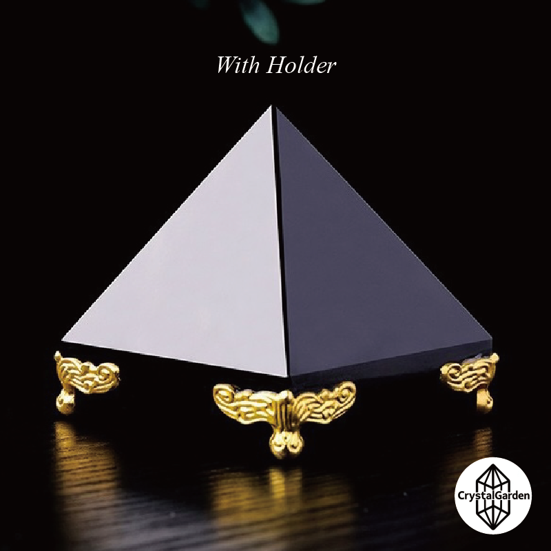 Black Obsidian Pyramid Ornaments Carvings - Image 4