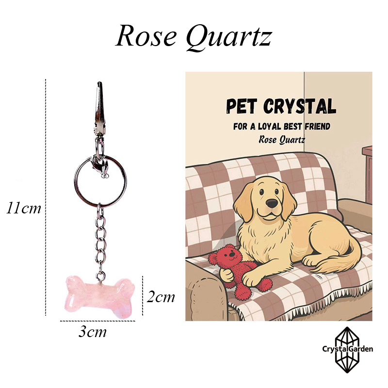 Mixed Crystal Cute Bone Keychain & Dog Decoration Pendant - Image 5