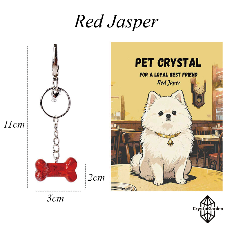 Mixed Crystal Cute Bone Keychain & Dog Decoration Pendant - Image 8